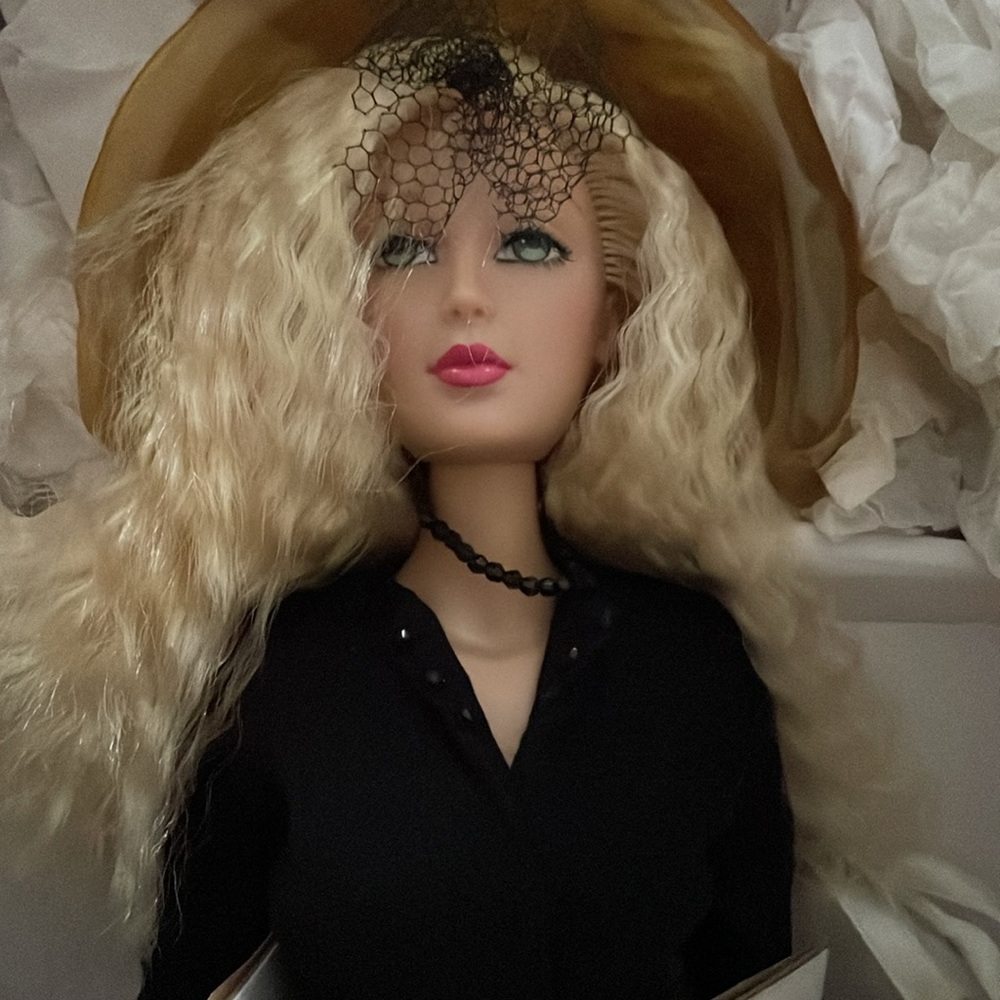 ALEX Magazine Launch Blonde Hair Black Suit Model Journal Editor